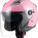 3/4 Motorcycle Helmets Open Face Adult Motorbike Helmet Double Visor Medium