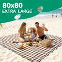 Waterproof Beach Blanket Picnic Outdoor Camping Mat Oversized Extra Large Foldable Sandproof Sand Free Resistant Big XL Giant Towel Hawaii Honeymoon Essentials Women Summer Must Have Vacation Gift