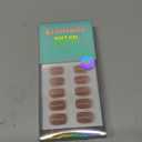 BTArtbox Press On Nails Short - Taro Nude Squoval Fall Press On Nails with Glue for Women, Opaque Soft Gel Glue On Nails in 15 Sizes - 30 Stick On Nails Kit, Clay Kiss