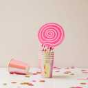 Cabilock 3pcs Lollipop Model Props, Realistic Jumbo Candy Decorations, Large Candy Ornaments Simulation Photo Prop for Parties Photo Shoots