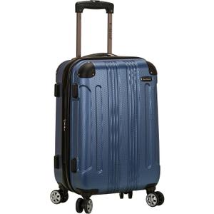 Rockland London Hardside Spinner Wheel Luggage, Blue, Carry-On 20-Inch