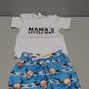 Boy's child set , T-shirt and Shorts, White and Blue Size 110