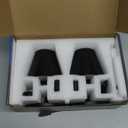 2-Pack Cordless Table Lamps - 5000mAh Rechargeable Battery Operated Desk Lamp, 3-Level Dimmable LED Night Light for Bedroom, Dining, Restaurant - Metal Design (Black 2-Pack)