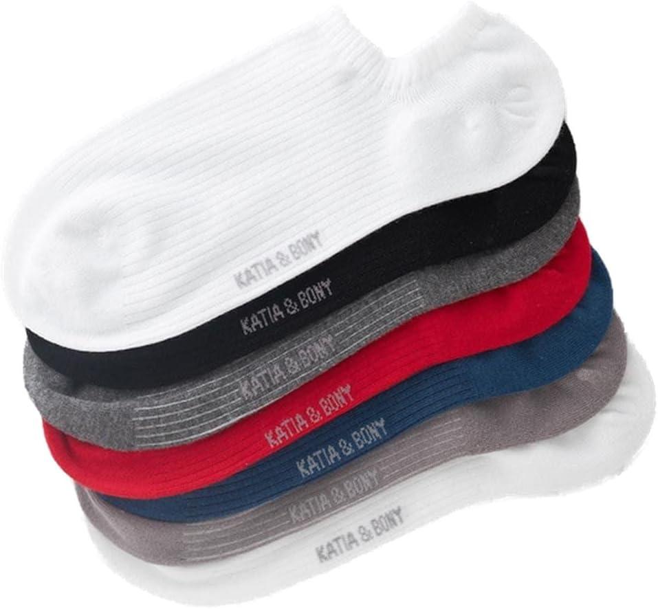 bony&katia No Show Socks for Men, Multicolor Pack, 7 Pairs
