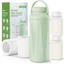 EASYVAVA 22oz Portable Breast Milk Cooler Bottle-Breastmilk Chiller for Outdoor Travel Mom, Keeps Milk Fresh Cooling for 24 Hours,Breastfeeding Essentials with 2pcs Bottle for Breastmilk Storage