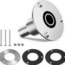 Thru Hull Exhaust Skin Fitting Kit 316 Stainless Steel Fit 24mm/0.94" Tube Pipe Socket Hardware for Webasto Eberspacher for Chinese Diesel Parking Heaters (Straight)