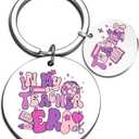 Teacher Appreciation Gifts For Women Teacher Gifts For Teachers Funny appreciation Gift Keychain Gift From Student Back To School Easter Teachers Day Presents Christmas Keyring, Pack of 2