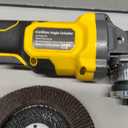 Cordless Angle Grinder for Dewalt 20v Batteries, 6600RPM Brushless Electric Grinder, 4 Variable Speed Metal Grinder for 4.9''Wheels with Adjustable Auxiliary Handle for Cutting, Polishing（No Battery)