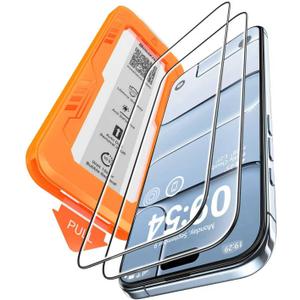 BossKiss for iPhone Air Screen Protector 6.5 inch,[TOP 9H+Hardness] [Military Grade Shatter Protection] Sensitive Touch Easy Installation Full Coverage Clear Tempered Glass for iPhone 17 Air 2 Pack