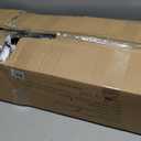 New Star Foodservice 1028898 Freestanding Adjustable Floor Stand for Hand Sanitizer Dispenser with Drip Tray and Weighted Base, Customizable, Black, Round Base