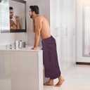 Utopia Towels Luxurious Jumbo Bath Sheet 2 Piece, 600 GSM, 35 by 70 Inches, 100% Ring Spun Cotton, Highly Absorbent and Quick Dry Extra Large Bath Towel, Super Soft Towel, Plum