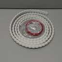 Leinuosen Flexible Molding Trim Peel and Stick for Walls 10ft Decorative Bead Pearl DIY Wall Trim for Bathroom Mirror Frame Border Backsplash Tile Ceiling Cabinet TV Wall Edge(White, 10ft /20 mm)