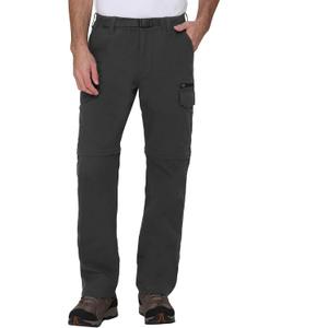 Hiking Convertible Outdoor Cargo Pants for Men (Medium/30" Inseam, Gray)
