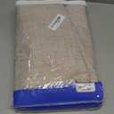 MIULEE 100% Blackout Linen Textured Curtains for Bedroom Solid Thermal Insulated Natural Beige Grommet Room Darkening Curtains & Drapes Luxury Decor for Living Room Nursery 52 x 84 Inch (2 Panels)