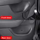 2025 2026 Tesla Model Y Juniper Door Organizer Trays - Upgraded TPE Door Side Storage Box with 2 Extra Storage Bags Set of 4 Black