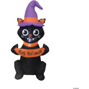 Blow Up Cat Inflatable Halloween or Outdoor Garden Lawn Yard Party