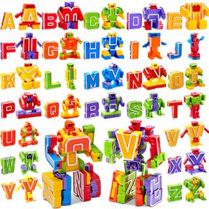 JOYIN Alphabet Robots Toys for Kids, ABC Learning Toys, Alphabots, Letters, Toddlers Education Toy, Carnival Prizes, Easter Basket Stuffers, Treasure Box and Prize for Classroom