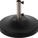 US Weight Fillable Free Standing Umbrella Base (Empty, Black)