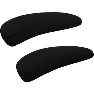 Smiry Stretch Printed Office Chair Armrest Covers, 2 Pcs Soft Fit Removable Washable Computer Desk Chair Arm Covers Protector, Black