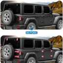 JeCar 13pcs Pink Full Set Door Hinge Cover Trim Overlay for 2018-2024 Up Jeep Wrangler JL 4 Door