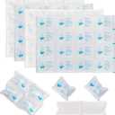 Ice Packs for Shipping & Coolers - Dry Ice Sheets for Transporting Frozen Food - Long Lasting Cold Pack for Lunch Bags (4 Sheets x 16 Cells)