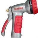 Chapin International 4610 Professional Heavy Duty 7-way Spray Nozzle With Ergonomic Rubber Grip, Black/Red