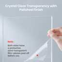 CALPALMY (2-Pack) 12x24 Inch Clear Acrylic Sheet - 1/4 Inch Thick Acrylic Plexiglass Panel for Laser Cutting, DIY Crafts, Signage, and Engraving Projects