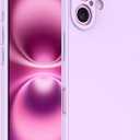 iPhone 16 Plus Case, Slim Thin Ultra Flexible Silicone Phone Case for iPhone 16 Plus, Gel Rubber Soft Skin Silicone Protective Case, Feels Good to Touch, Drop Protection (Purple)
