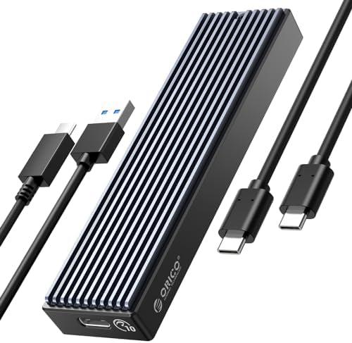 ORICO M.2 NVMe SSD Enclosure, USB 3.1 Gen 2 (10 Gbps) PCIe External Adapter NVMe Case for 2230/2242/2260/2280 M.2 SSD up to 8TB, UASP Supported - M2PV