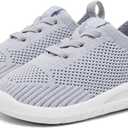 MORENDL Toddler Shoes Baby Walking Sock Shoes Infant Sneakers 0-4 Years Boy Girl Barefoot Tennis Shoe Non-Slip Brethable (Gray)