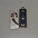 amBand M1 Sport Case Band for Apple Watch Ultra 3/2/1 & SE 3/2/1 & Series 11 10 9 8 7 6 5 4 3 49mm 46mm 45mm 44mm 42mm 41mm 40mm 38mm, Shockproof & Scratch Resistant Rugged Bumper for Men (C - Titanium/Navy Blue)