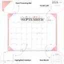 Large 22x17 Desk Calendar 2026-2027, 18 Months, Jul-Dec 2027
