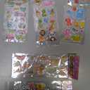 Puffy Stickers for Kids Toddlers, Small 3D Sticker Variety Pack, Kid Stickers Sheets Bulk, Mini Party Favor for Kids Boy (Dinosaur Car Animal Dog Flower Heart Number Food Truck) 24 Sheets (24 Sheets, Variety Pack)