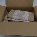 Xinnun 6 Pcs Burlap Table Runner with Lights 12 x 108 Inches Burlap Lace Table Runner Rustic Wedding Decorations Home Party (Vine)