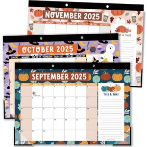 Hadley Designs Teacher Desk Calendar 2025-2026  18-Month Desktop Calendar for Home, Office & Classroom Organization, Ideal for Academic School Year Planning (Doodle)