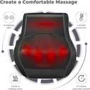 Brelley Neck and Back Massager for Pain Relief Deep Tissue with Heat, Shiatsu Shoulder Massager with Bi-Directional Rotating Head for Neck, Back, Shoulders, and Legs