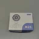 Portable Stroller Mini Fan, Small Rechargeable Personal Fan, Baby Travel Essentials for Wagon, Car Seat, Treadmill, Battery Powered Biking Gear Accessories, 360 Rotation, 3-Speed, Display, Black