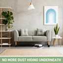 EleganceX Furniture Risers 6 Pack - Couch Risers 2" to 4" Height Lift for Bed, Sofa,DeskTable,Refrigerator, Washing Machine |Easy Storage & Cleaning,Anti-Slip Design Supports Up to 1200lbs