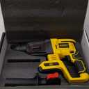 Cordless Rotary Hammer Drill for Dewalt 20V MAX Battery, Brushless SDS Rotary Hammer with Safety Clutch for Concrete/Masonry, 4 Modes with 360Auxiliary Handle and 4 Drill Bits (Battery not included)