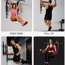 CRYSTAL FIT Multifunctional Wall Mounted Pull Up Bar, Chin Up Bar and Dip Station, Heavy Duty Steel Supports to 440 Lbs, Home Gym Workout Indoor Power Tower Set Training Equipment Fitness