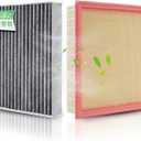 Engine Air Filter + Cabin Air Filter Set, Replacement for Nissan Pathfinder 2022-2026 (3.5L), INFINITI QX60 2022-2026 (3.5L), Automotive Accessories-2 Pack Replace #272775NA1A 16546-6TA0A