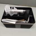 Black Shower Caddy Portable: Plastic Bathroom Caddy Organizer with Handle and Holes, Cleaning Caddy, Hard Shower Basket Storage Tote for Toiletry, College Dorm Room Essentials for Men