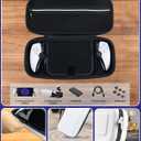 Accessories Bundle designed for playstation Portal Case and Screen Protector Headphones Grip Case charge cable thumb grip and more enabling enhanced remote game play White Gift box Edition