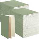 Sepamoon 150 Pack Kraft Notebook Journals 5.82 Inch x 4.13 Inch A6 Softcover Notebooks Bulk for Kids Student Writing Sketch Travel Journal Office Notepad with 48 Pages 24 Sheets, Lined(Light Green)