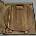 Griddle Cutting Board with Feet, Wood Grill Board with Legs, Elevated Cutting Board with Adjustable & Removable Feet for 28 and 36 inch Blackstone Griddle, 11.8" x 11.8"