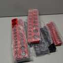 EACELIY 6-Piece Magnetic Socket Organizer Set, 1/2", 1/4" and 3/8" SAE & Metric Deep & Shallow Socket Holder Kit, holds 141 stanard Sockets, attaches to steel box/tool cart (sockets not included)