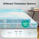 Novilla Memory Foam Mattress Topper Twin XL - 3 Inch Cooling Gel Infused Memory Foam | Slow-Rebound Pressure Relief | CertiPUR Certified | Comfort for Sleeper Sofa, RV, Camper, Dorm Room