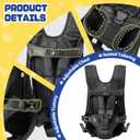 Dog Backpack Carrier, Legs-Out Front Pet Backpack Carrier for Small Dogs, Adjustable & Breathable Pet Carrier, Hands Free Dog Front Carrier for Hiking, Cycling, Travel (Black, S)