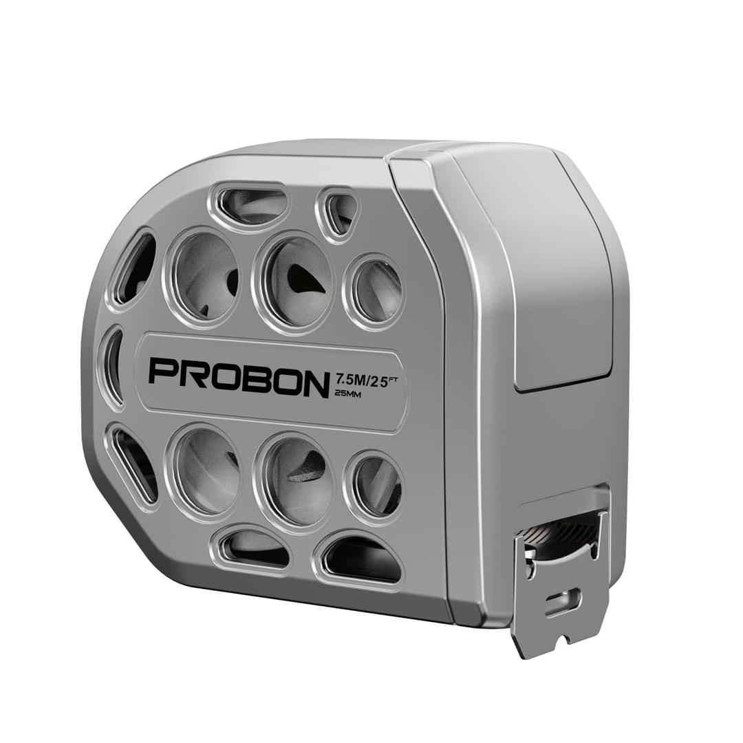 25FT Stainless Steel Measuring Tape, Anti Rust,Strong Magnetism on The Bottom,Hollow Design, Gift Tape,Portable self-Locking Tape Measure for Household Woodworking