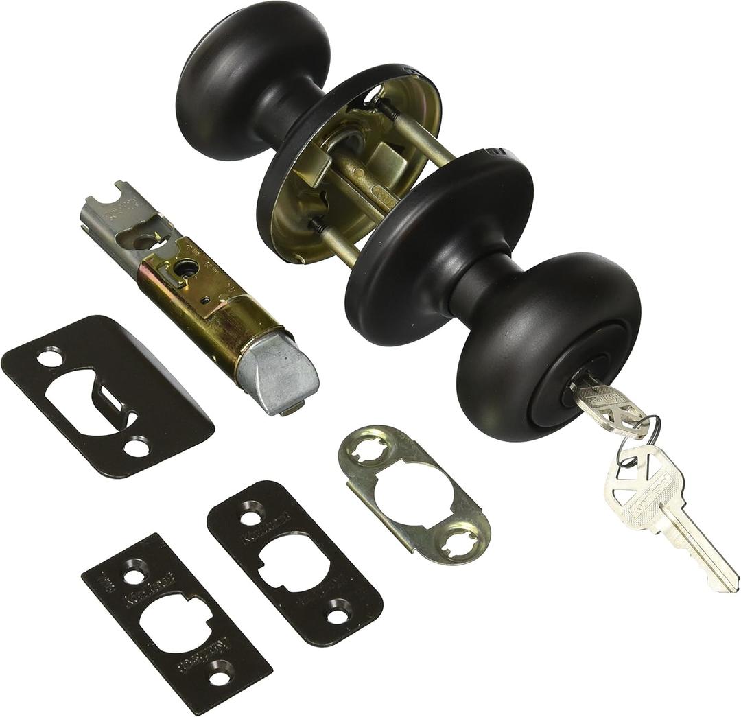 Kwikset 400CV-11P Venetian Bronze Keyed Entry Cove Knob